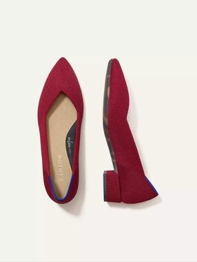 NWOB Rothy's The High Point Heels In Burgundy